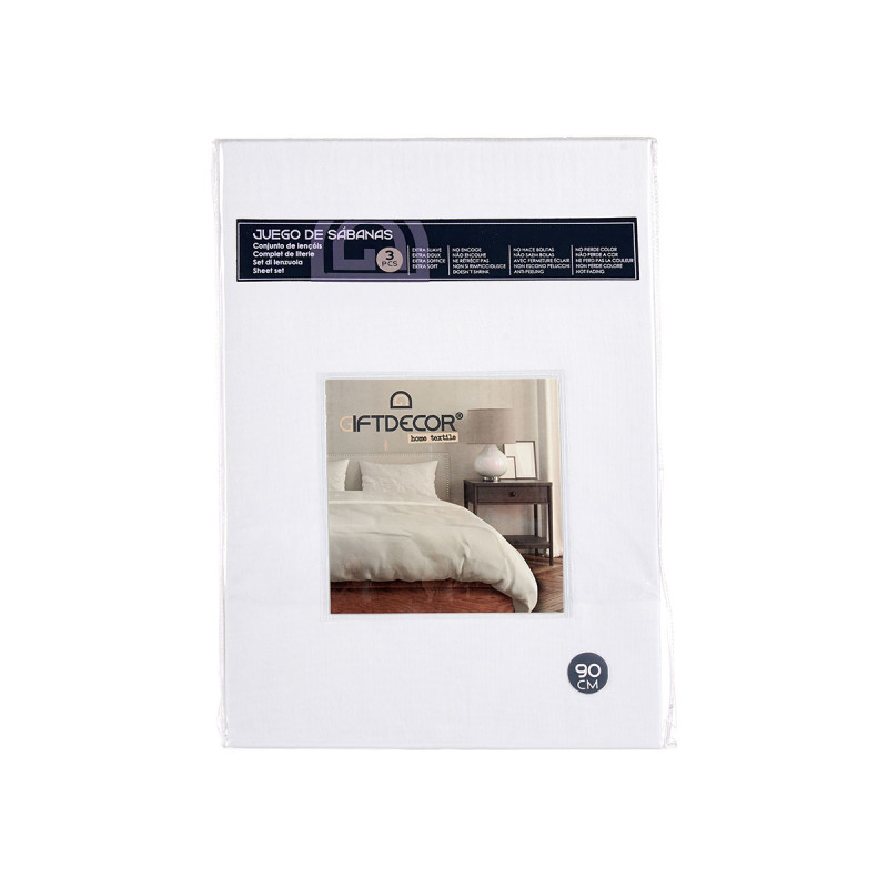 SET 3 SHEETS 90CM LIGHT GREY COLOUR