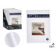 SET 3 DRAPS 135CM COULEUR GRIS CLAIR