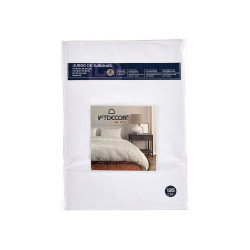 SET 3 DRAPS 135CM COULEUR GRIS CLAIR