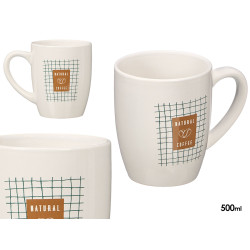 PORCELAIN MUG NATURAL COFFEE 350ML