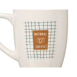 PORCELAIN MUG NATURAL COFFEE 350ML