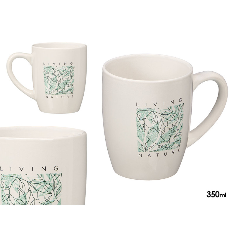 PORCELAIN MUG LIVING NATURE 350ML
