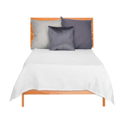 COLCHA CAMA PADRÃO AGUA BRANCO 180X260CM