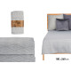 COUETTE LIT LOSANGES GRIS 180X260CM