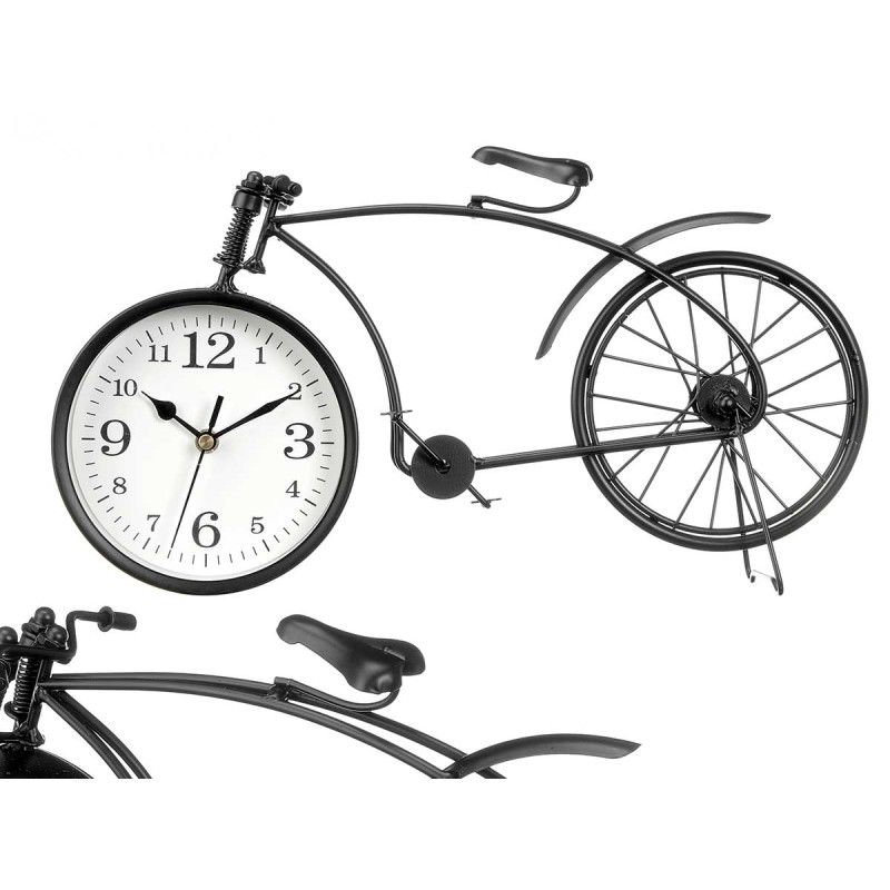 RELOGIO FERRO BICICLETA PRETO 20CM