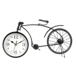 HORLOGE FORGE VÉLO NOIR 20CM