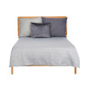 TRAPUNTA LETTO ROMBO GRIGIO 240X260CM