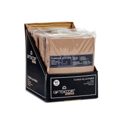 TAIE D'OREILLER 90CM COULEUR MARRON
