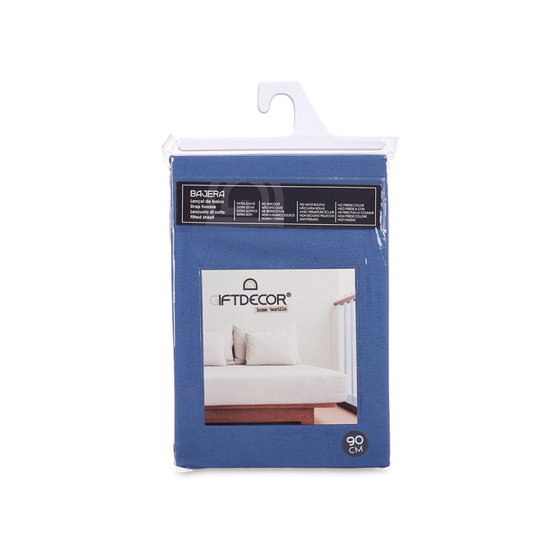 90CM FITTED SHEET BLUE COLOUR