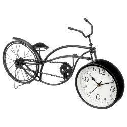 RELOGIO FERRO BICICLETA PRETO 22,5CM 