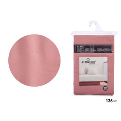 DRAP HOUSSE 135CM COULEUR CORAL 