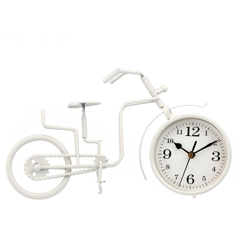 FORGE CLOCK BICYCLE WHITE 21 CM