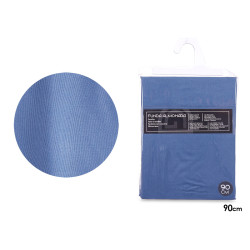 HOUSSE OREILLER 90CM COULEUR BLEU 