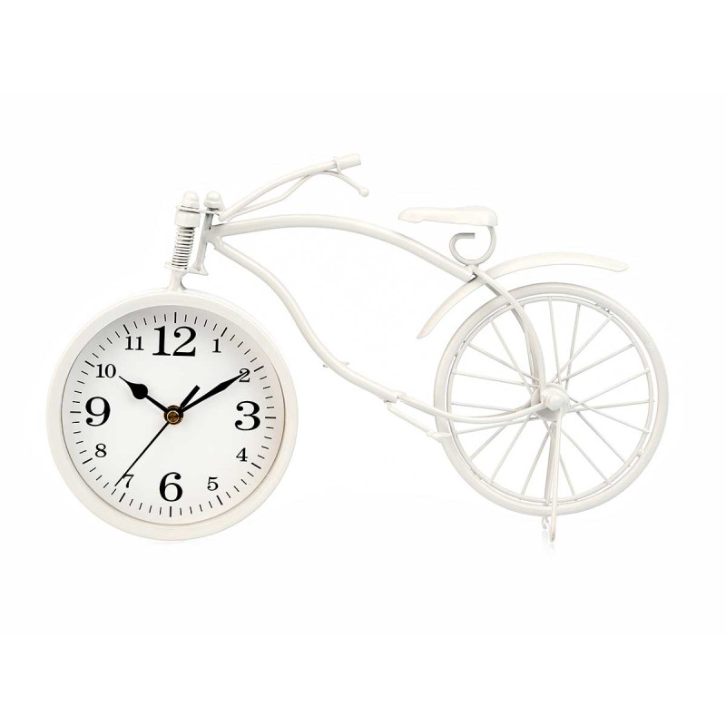 FORGE CLOCK BICYCLE WHITE 22 CM