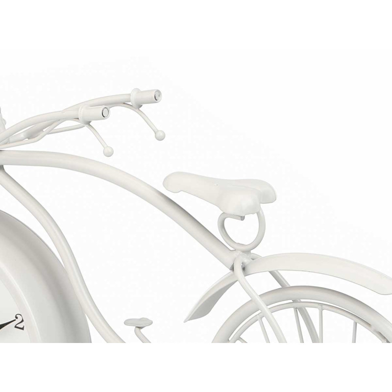 FORGE CLOCK BICYCLE WHITE 22 CM