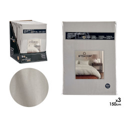 CONJ 3 LENÇOIS 150CM CINZENTO