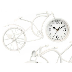 HORLOGE FORGE VÉLO BLANC 19,5CM