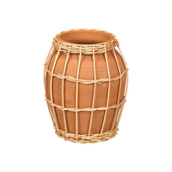 VASE INDALO ARGILE OSIER 21X24CM