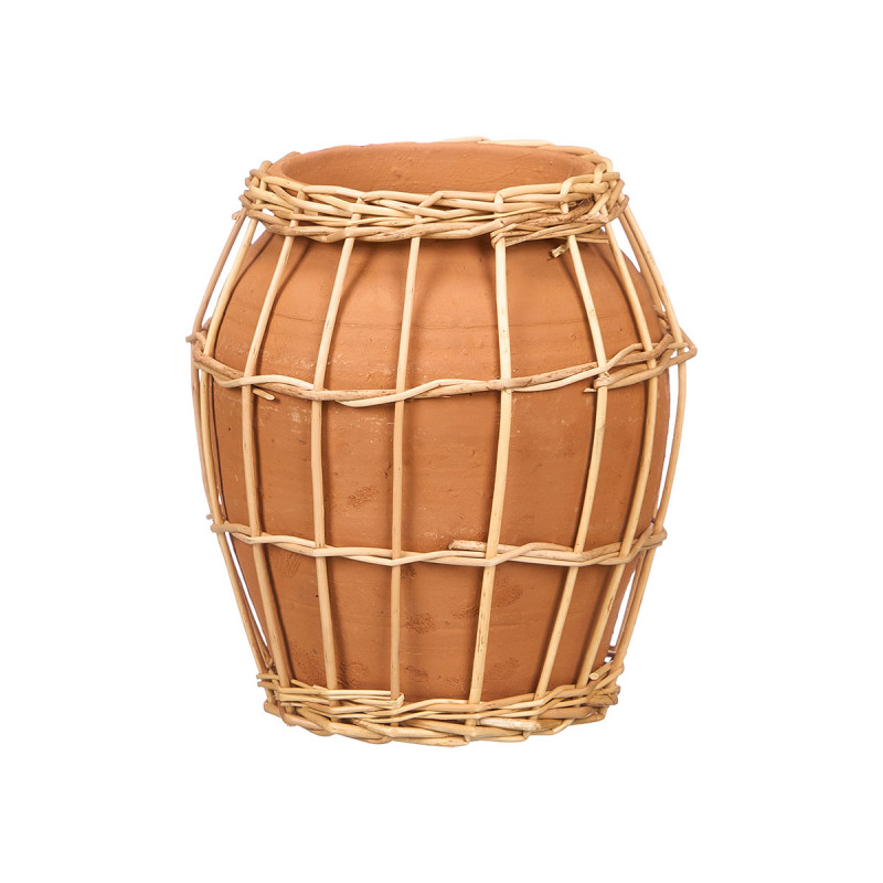 VASO INDALO ARGILLA VIMINI 21X24CM