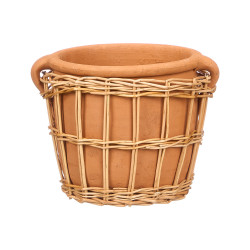 VASO INDALO ARGILLA VIMINI 26X16CM