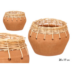 VASO BARRO INDALO VIME 25X17CM