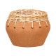WICKER CLAY INDALO VASE 25X17CM