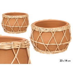 VASO BARRO INDALO VIME 23X14CM