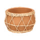 WICKER CLAY INDALO VASE 23X14CM