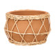WICKER CLAY INDALO VASE 23X14CM