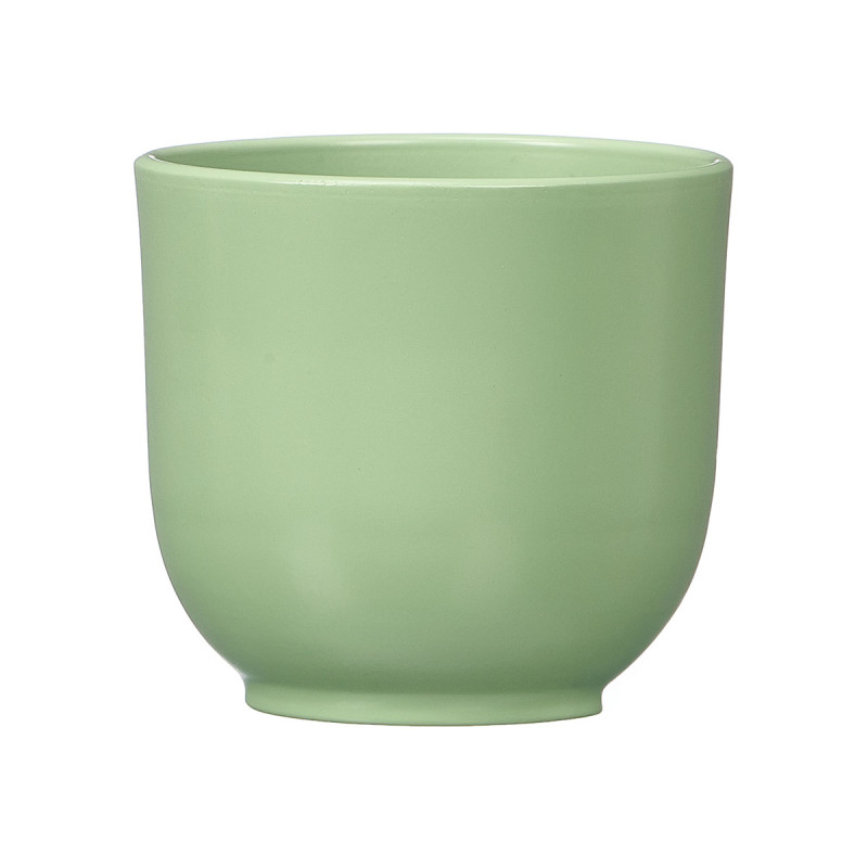 POT FLEUR 14CM MENTHE MAT