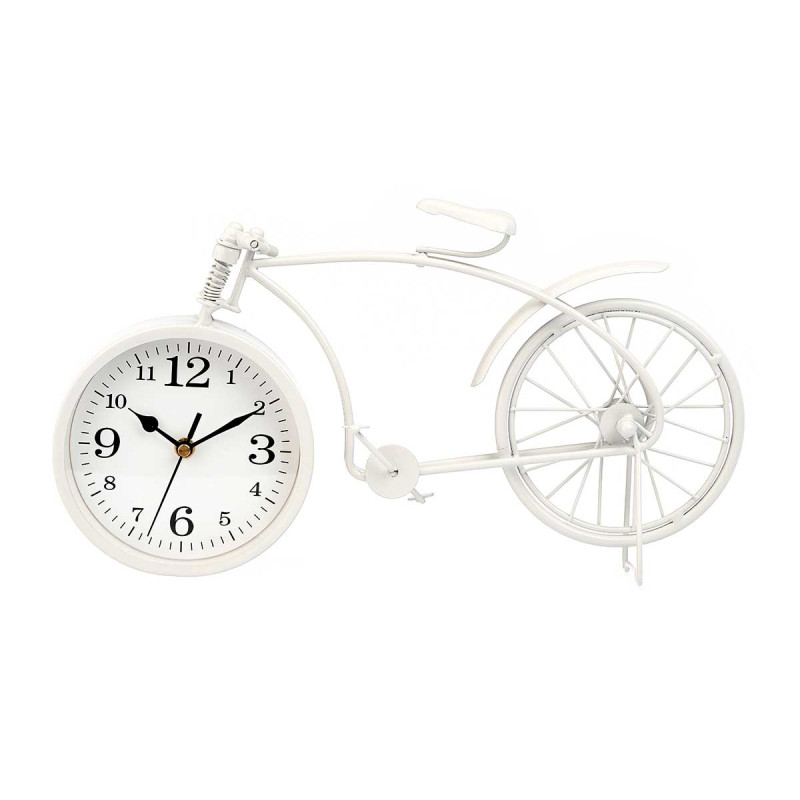 FORGE CLOCK BICYCLE WHITE 20 CM