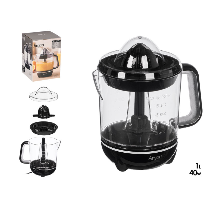 EXPRIMIDOR ASA REDONDO NEGRO 1L 40W