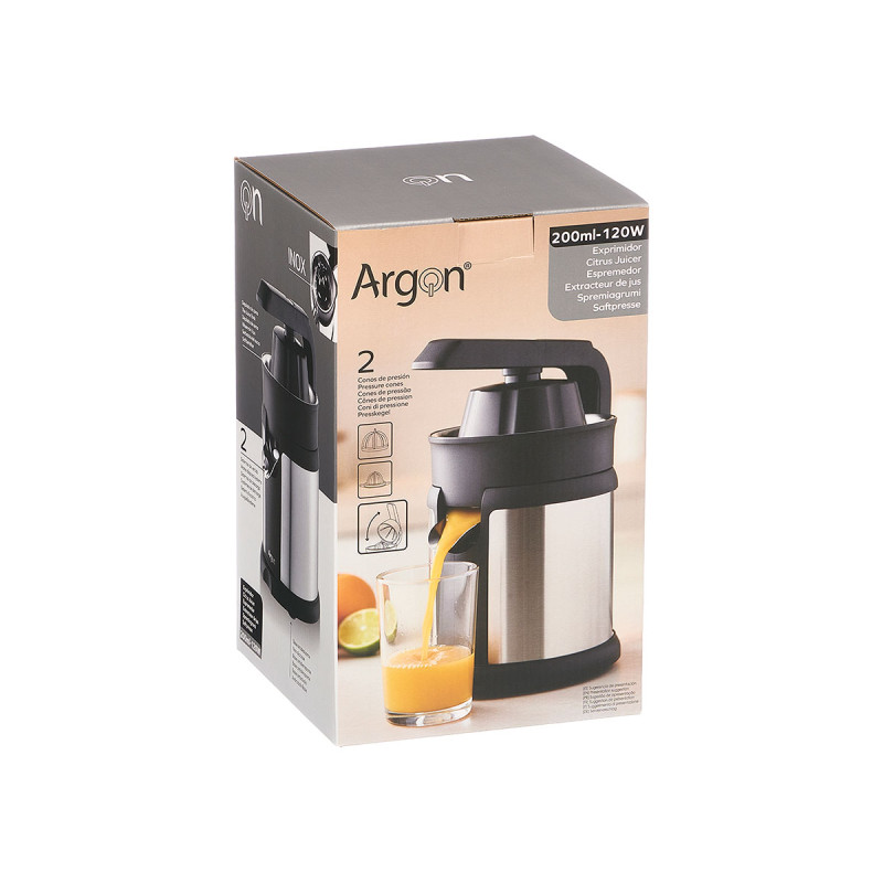 SPREMIAGRUMI MANICO ACCIAIO NERO 120W