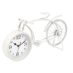 FORGE CLOCK BICYCLE WHITE 20 CM