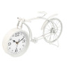 HORLOGE FORGE VÉLO BLANC 20CM