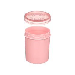 BARATTOLO PLASTICA ALTO ASSORT 3 COL COPERCHIO TRA