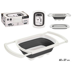 RECTANGULAR ADJUSTABLE STRAINER WHITE AND