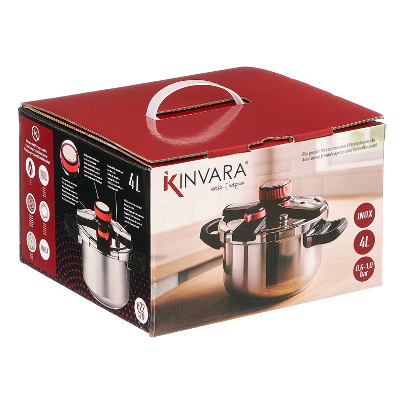 PANELA DE PRESSÃO 4L COM RODA DE SILICONE