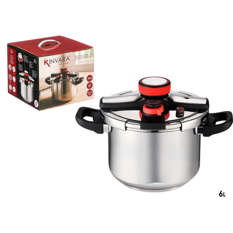 PENTOLA A PRESSIONE DA 6 L CON RUOTA IN SILICONE