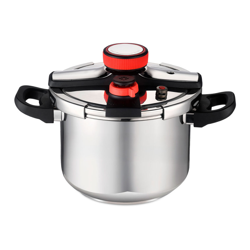 PANELA DE PRESSÃO DE 6 L COM RODA DE SILICONE