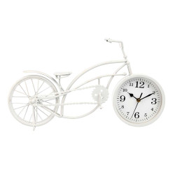 HORLOGE FORGE VÉLO BLANC 22,5CM LARGE