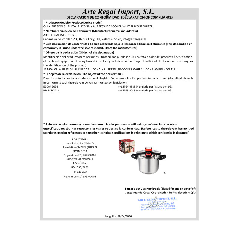 AUTOCUISEUR 8L AVEC ROUE EN SILICONE