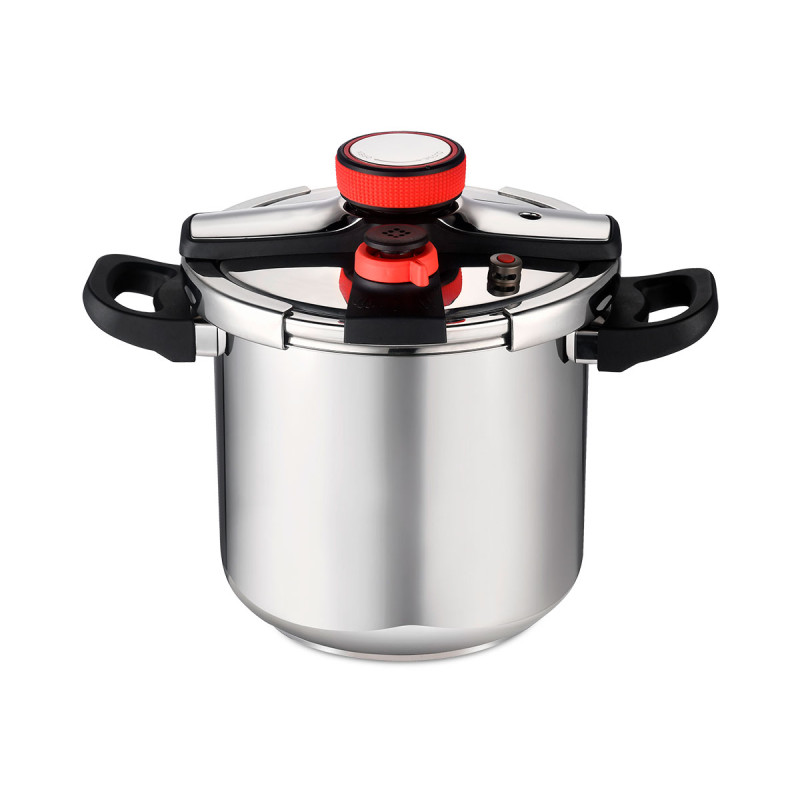 PANELA DE PRESSÃO DE 10 L COM RODA DE SILICONE