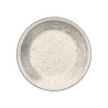 PLATO POSTRE PATINADO GRIS 19,5CM