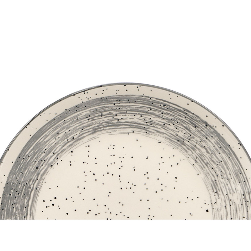 PIATTO DESSERT PATINATO GRIGIO 19,5CM
