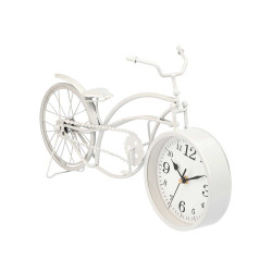 HORLOGE FORGE VÉLO BLANC 22,5CM LARGE