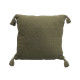 COUSSIN POMPON VERT 45X45CM
