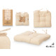 SET 2 COUSSINS DE CHAISE BEIGE 40X40CM