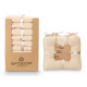 SET 2 COUSSINS DE CHAISE BEIGE 40X40CM