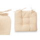 SET 2 COUSSINS DE CHAISE BEIGE 40X40CM